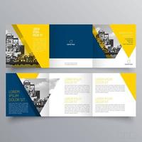 modèle de brochure à trois volets design géométrique minimaliste pour les entreprises et les entreprises. modèle de vecteur de brochure de concept créatif.