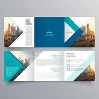 modèle de brochure à trois volets design géométrique minimaliste pour les entreprises et les entreprises. modèle de vecteur de brochure de concept créatif.