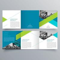 modèle de brochure à trois volets design géométrique minimaliste pour les entreprises et les entreprises. modèle de vecteur de brochure de concept créatif.