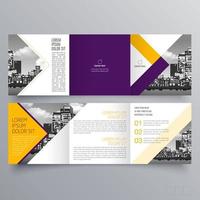 modèle de brochure à trois volets design géométrique minimaliste pour les entreprises et les entreprises. modèle de vecteur de brochure de concept créatif.