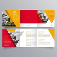 modèle de brochure à trois volets design géométrique minimaliste pour les entreprises et les entreprises. modèle de vecteur de brochure de concept créatif.