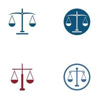 conception de modèle de logo de loi de justice vecteur illsutration