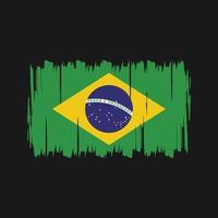 vecteur de drapeau du brésil. drapeau national