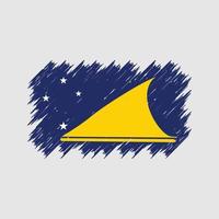 pinceau drapeau tokelau. drapeau national vecteur