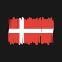 vecteur de drapeau du Danemark. drapeau national