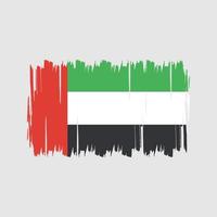 vecteur de drapeau des émirats arabes unis. drapeau national