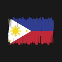 vecteur de drapeau philippin. drapeau national