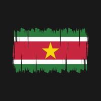 vecteur de drapeau du suriname. drapeau national