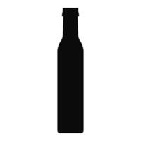 vecteur d'icône de bouteille isolé sur fond blanc