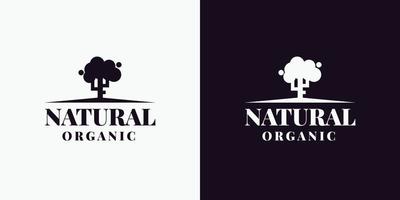 création de logo organique naturel vecteur