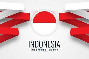 conception de modèle d'illustration de célébration de la fête de l'indépendance de l'indonésie vecteur