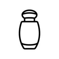 petite bouteille de parfum icône illustration de contour vectoriel