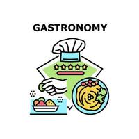 icônes de la gastronomie illustrations vectorielles vecteur