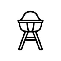 chaise d'alimentation avec illustration vectorielle d'icône de verrouillage de jambe vecteur