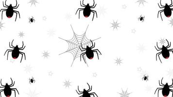 illustration de fond d'écran joyeux halloween araignée, parfaite pour le fond d'écran, la toile de fond, la carte postale, l'arrière-plan de votre conception vecteur