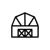 vecteur d'icône de ferme de maison. illustration de symbole de contour isolé
