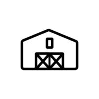 vecteur d'icône de ferme. illustration de symbole de contour isolé