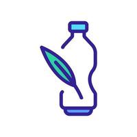illustration vectorielle de l'icône de la bouteille de boisson à l'eucalyptus vecteur