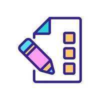 vecteur d'icône de l'académie d'examen. illustration de symbole de contour isolé