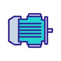 illustration vectorielle de l'icône du moteur électrique vecteur