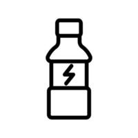 vecteur d'icône de boisson énergisante. illustration de symbole de contour isolé