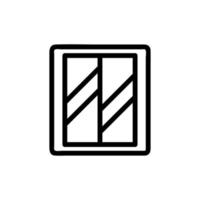 vecteur d'icône de porte d'ascenseur. illustration de symbole de contour isolé