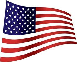 le jour de l'indépendance du drapeau américain vecteur