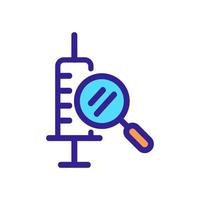 vecteur d'icône de loupe. illustration de symbole de contour isolé