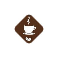 modèle de logo de café. signe et symbole d'espresso. vecteur