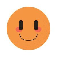 emoji sourire heureux vecteur