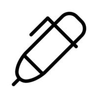 vecteur d'icône de stylo. illustration de symbole de contour isolé