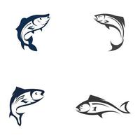 modèle de logo de poisson vecteur