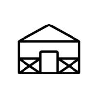 vecteur d'icône de ferme. illustration de symbole de contour isolé