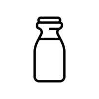 vecteur d'icône de lait. illustration de symbole de contour isolé