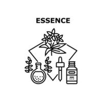 concept de vecteur cosmétique essence illustration noire