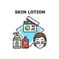 illustration de couleur de concept de vecteur de lotion pour la peau