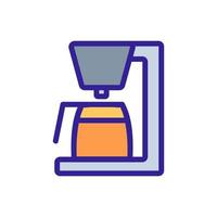 illustration vectorielle de l'icône de la cafetière goutte à goutte vecteur