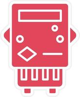 style d'icône de compteur électrique vecteur