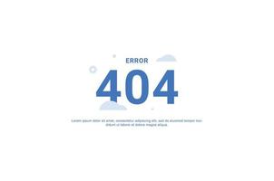 page introuvable 404 bannière de conception pour les médias numériques vecteur