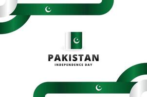 fond de conception de la fête de l'indépendance du pakistan pour le moment international vecteur