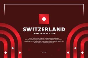 fond de conception de la fête de l'indépendance de la suisse pour le moment international vecteur