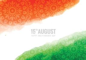 couleurs du drapeau national pour le fond de la célébration de la fête de l'indépendance indienne vecteur
