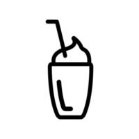 vecteur d'icône de boisson au café. illustration de symbole de contour isolé