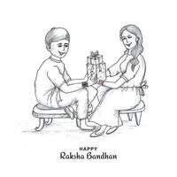 fond de carte de célébration du festival raksha bandhan heureux vecteur