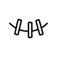 vecteur d'icône de pince à linge. illustration de symbole de contour isolé