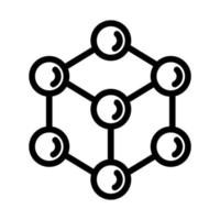 vecteur d'icône de formule chimique. illustration de symbole de contour isolé