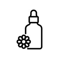 illustration vectorielle de l'icône de la bouteille d'élixir de camomille vecteur