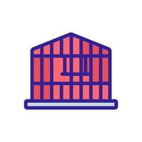 cage pour illustration de contour vectoriel icône canari domestique