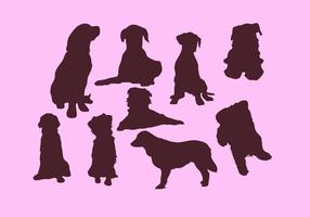 Vecteur de silhouette de chien gratuit