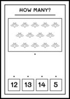 combien de chauve-souris, jeu pour enfants. illustration vectorielle, feuille de calcul imprimable vecteur